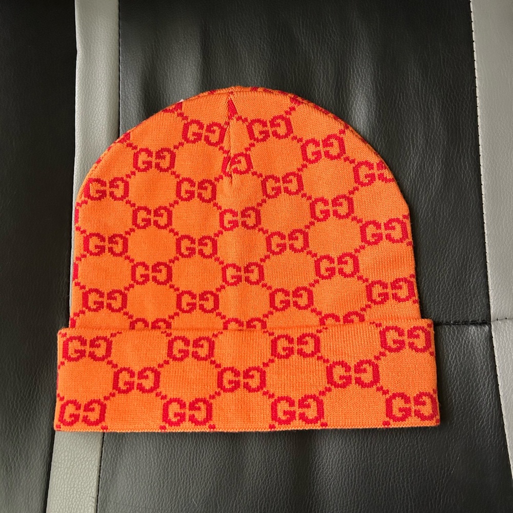 Gucci Guccisama Allover Print Knit Beanie - OS